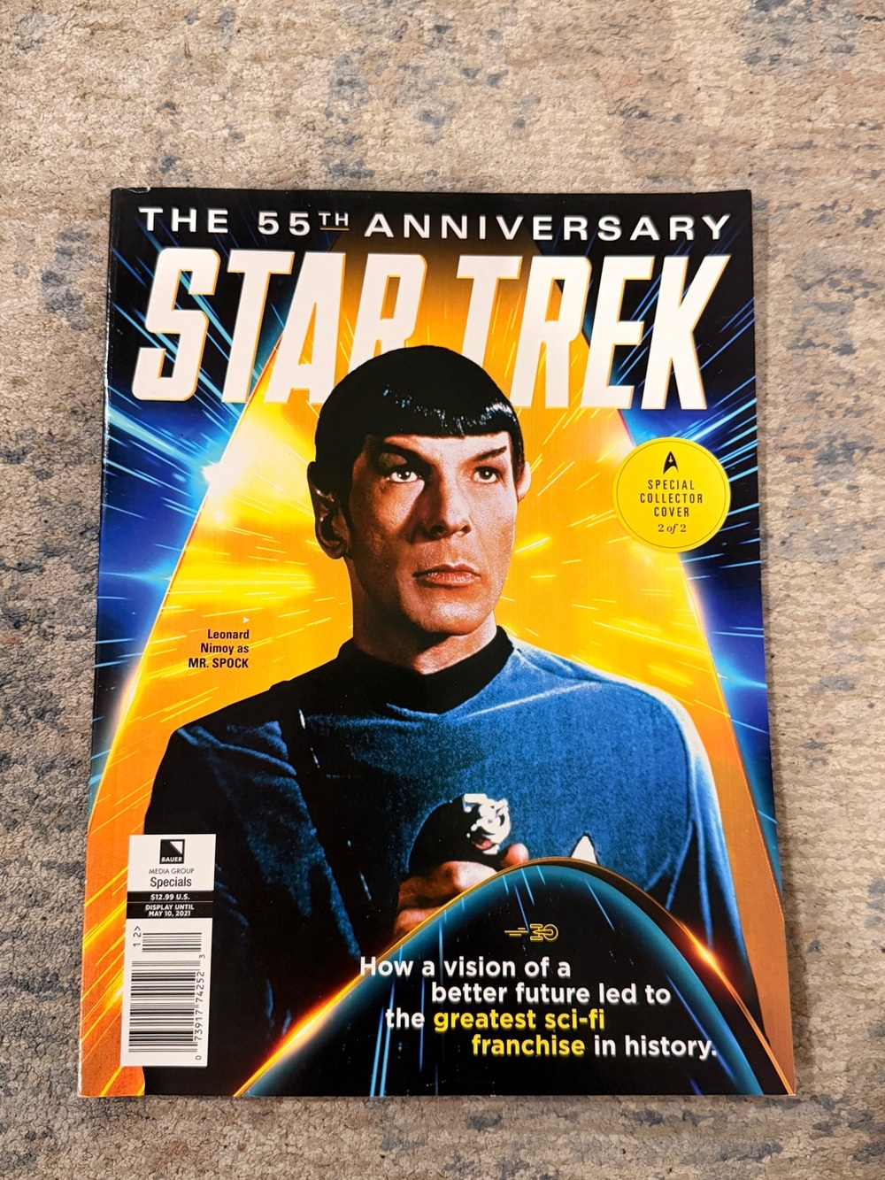 Star Trek 55th Anniversary Collector Magazine - Blue Cover final price